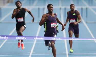Athletes compete in the USATF Outdoor National Championships.