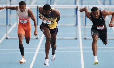 Athletes compete in the USATF Outdoor National Championships.