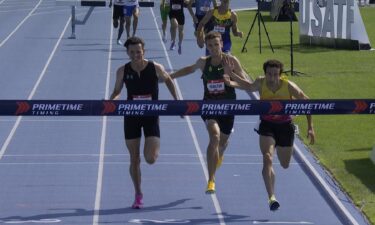 Athletes compete in the USATF Outdoor National Championships.