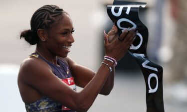 Athletes compete in the USATF Outdoor National Championships.