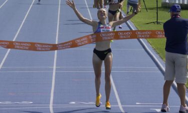 Athletes compete in the USATF Outdoor National Championships.