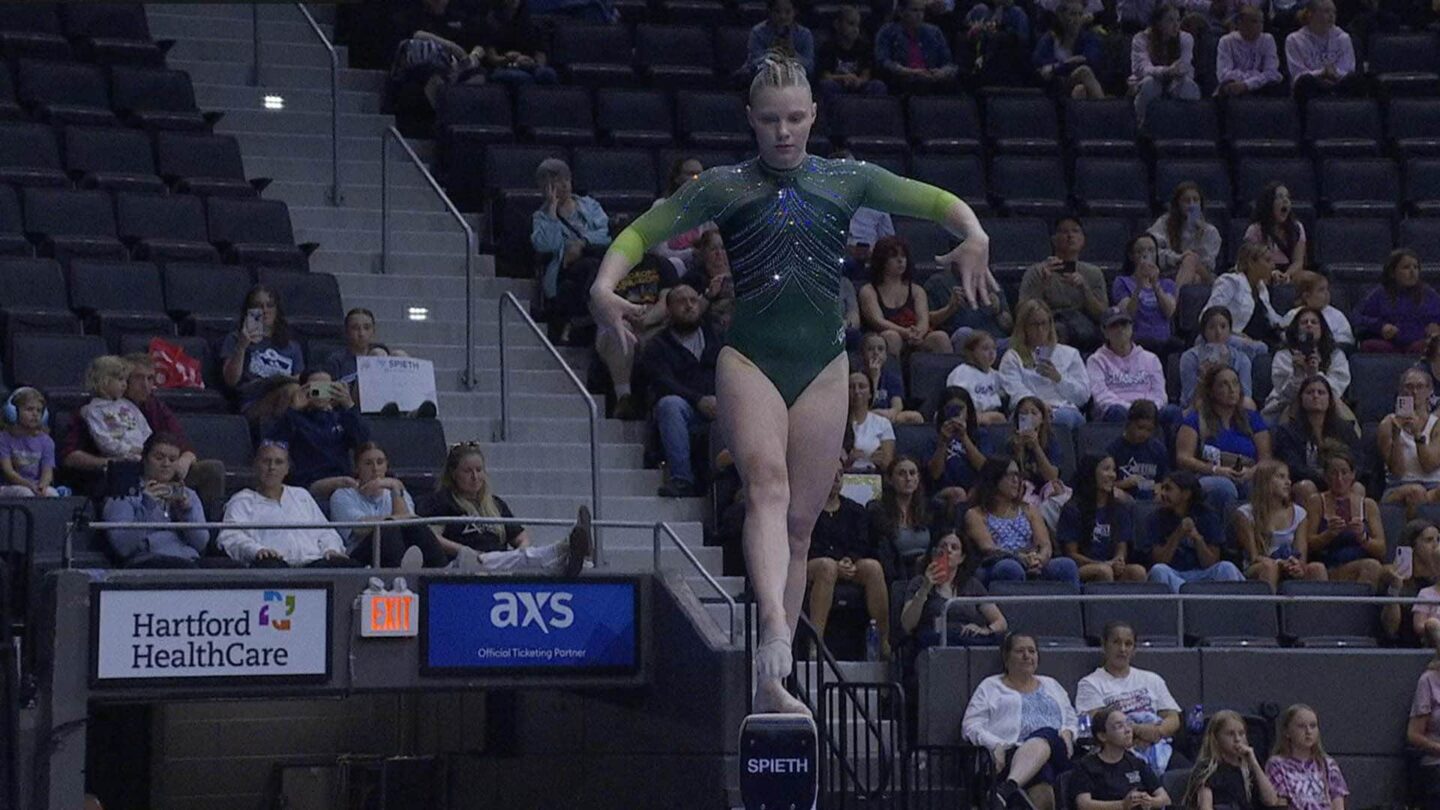 <i>NBC Olympics</i><br/>Gymnasts compete at the 2026 U.S. Classic.