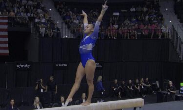 Gymnasts compete at the 2026 U.S. Classic.