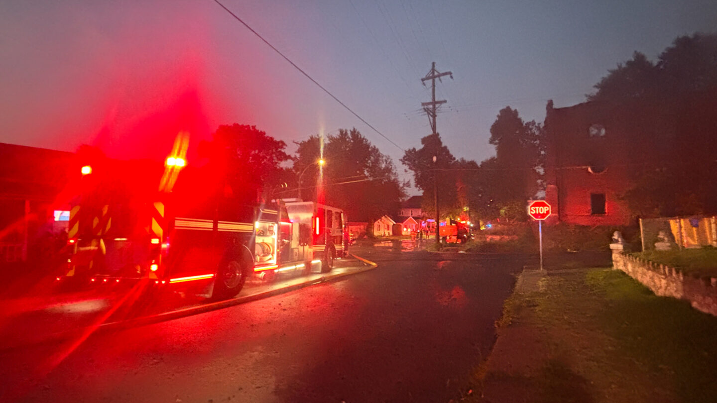 St. Joseph Fire Department on scene for a large structure fire on 15th and Olive Street 