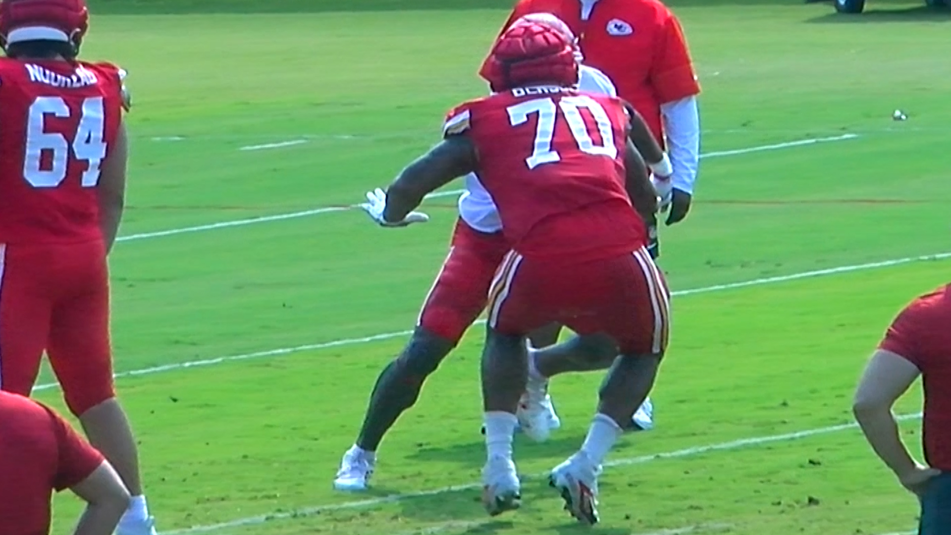 Chiefs' undrafted free agent Kahlil Benson pushing for starting right tackle spot in Training Camp