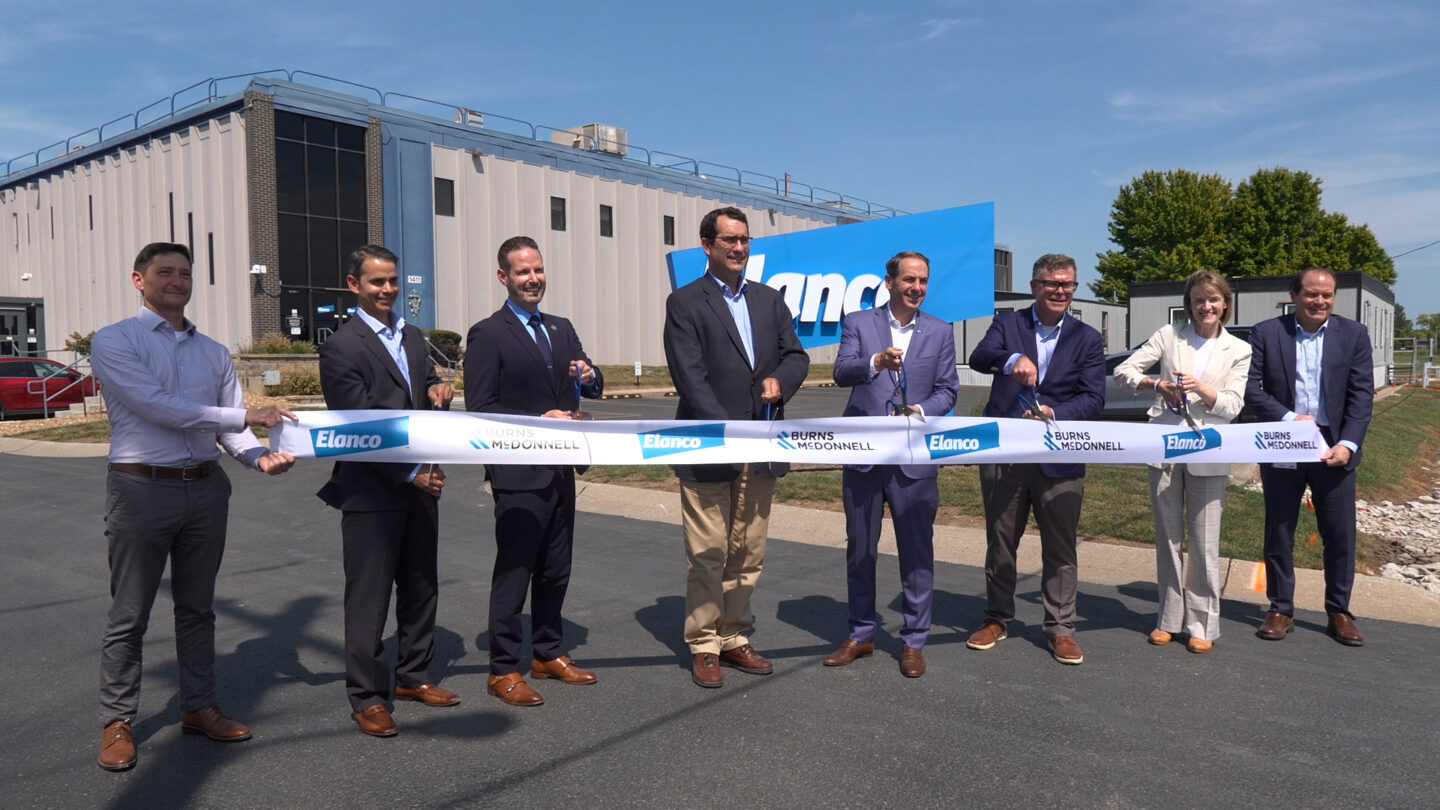 Ribbon cutting of Elanco expansion in Elwood, Kansas