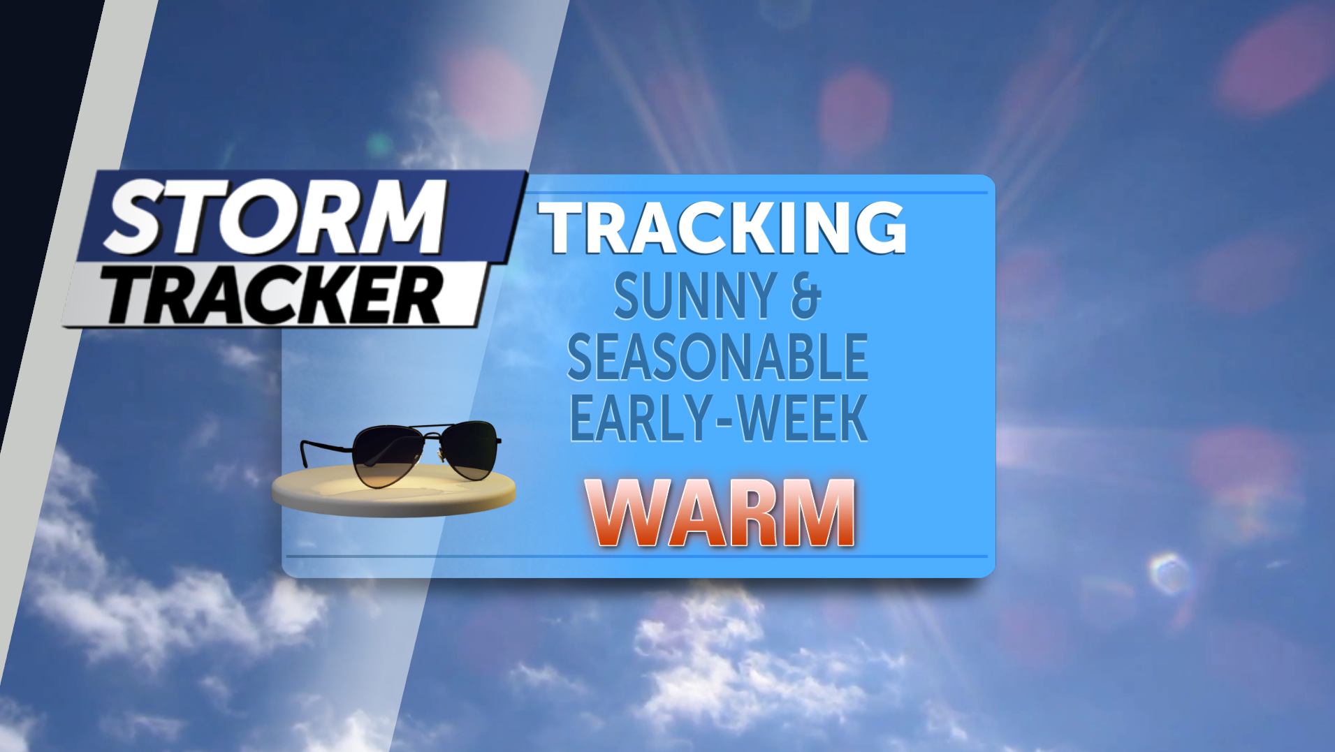 Tracking a sunny and toasty start to the week