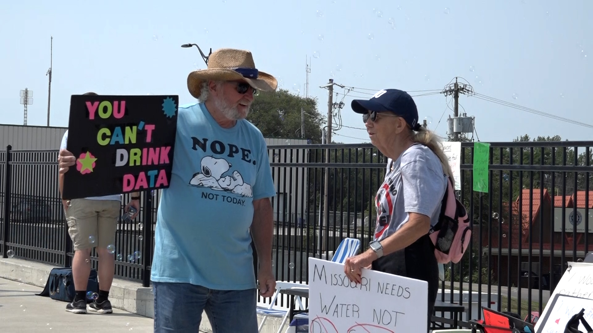 Area residents gather again to protest possible data centers in Nodaway County