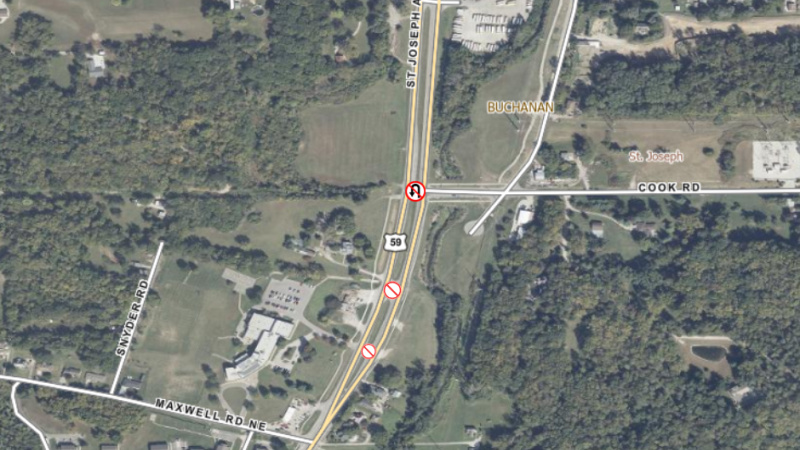 Crossover changes to U.S. Route 59/St. Joseph Avenue happening for incoming school year