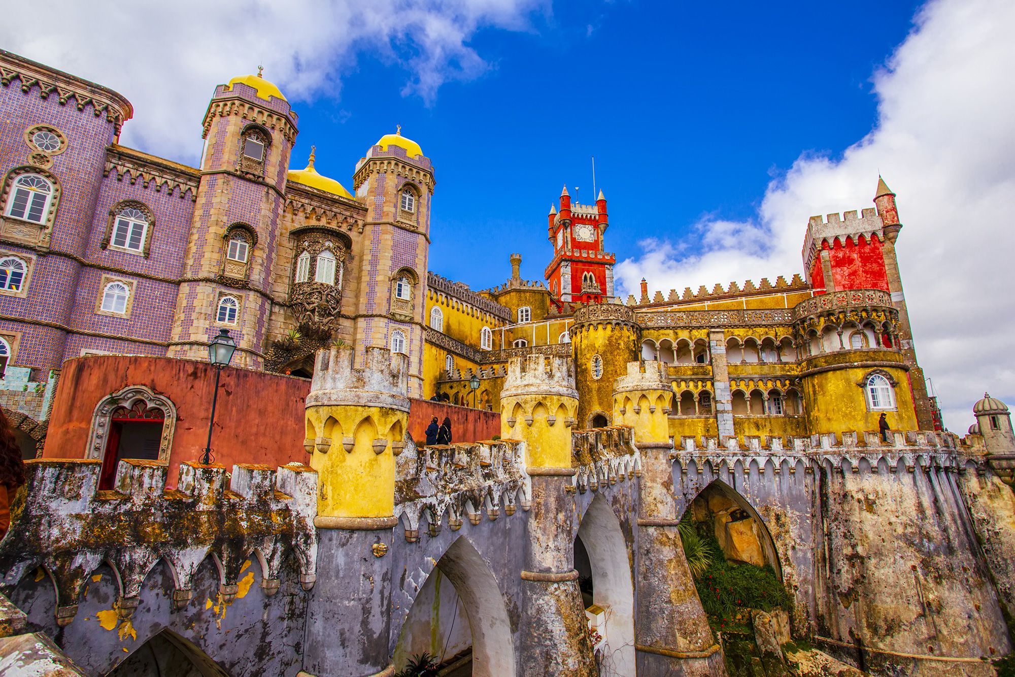 <i>Lyle Johnson/Design Pics Editorial/Universal Images Group/Getty Images via CNN Newsource</i><br/>Portugal's Pena Palace boasts a mix of architectural styles.