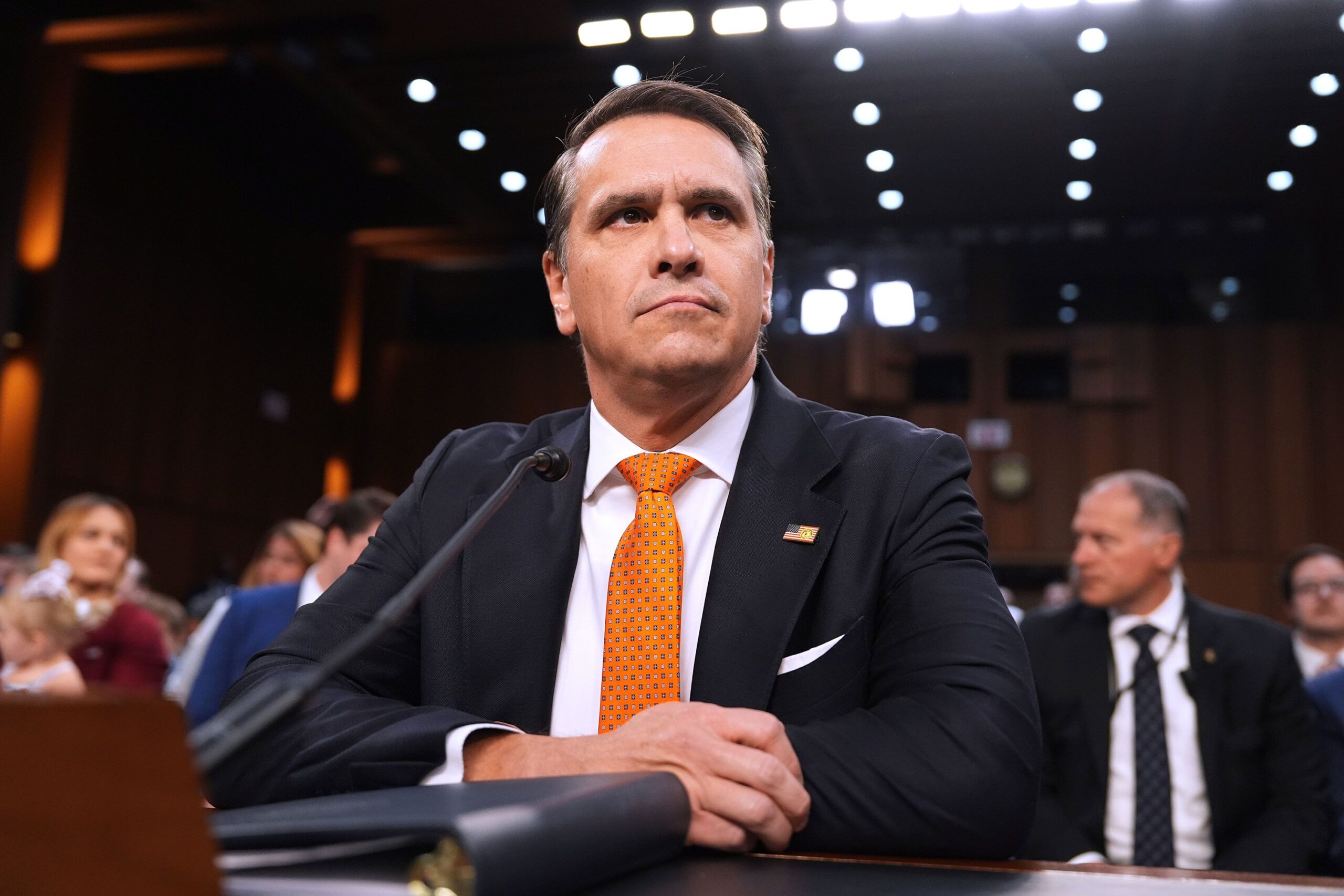<i>Mark Schiefelbein/AP via CNN Newsource</i><br/>Acting Attorney General Todd Blanche appears before the Senate Judiciary Committee on Capitol Hill in Washington