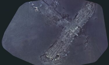 Mosaic image of Clipper Endeavor wreck