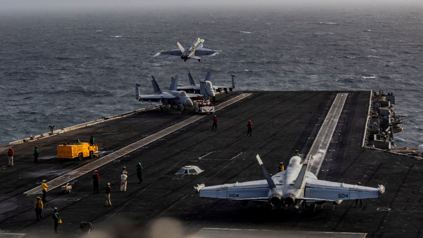 <i>US Navy/Reuters via CNN Newsource</i><br/>An F/A-18E Super Hornet