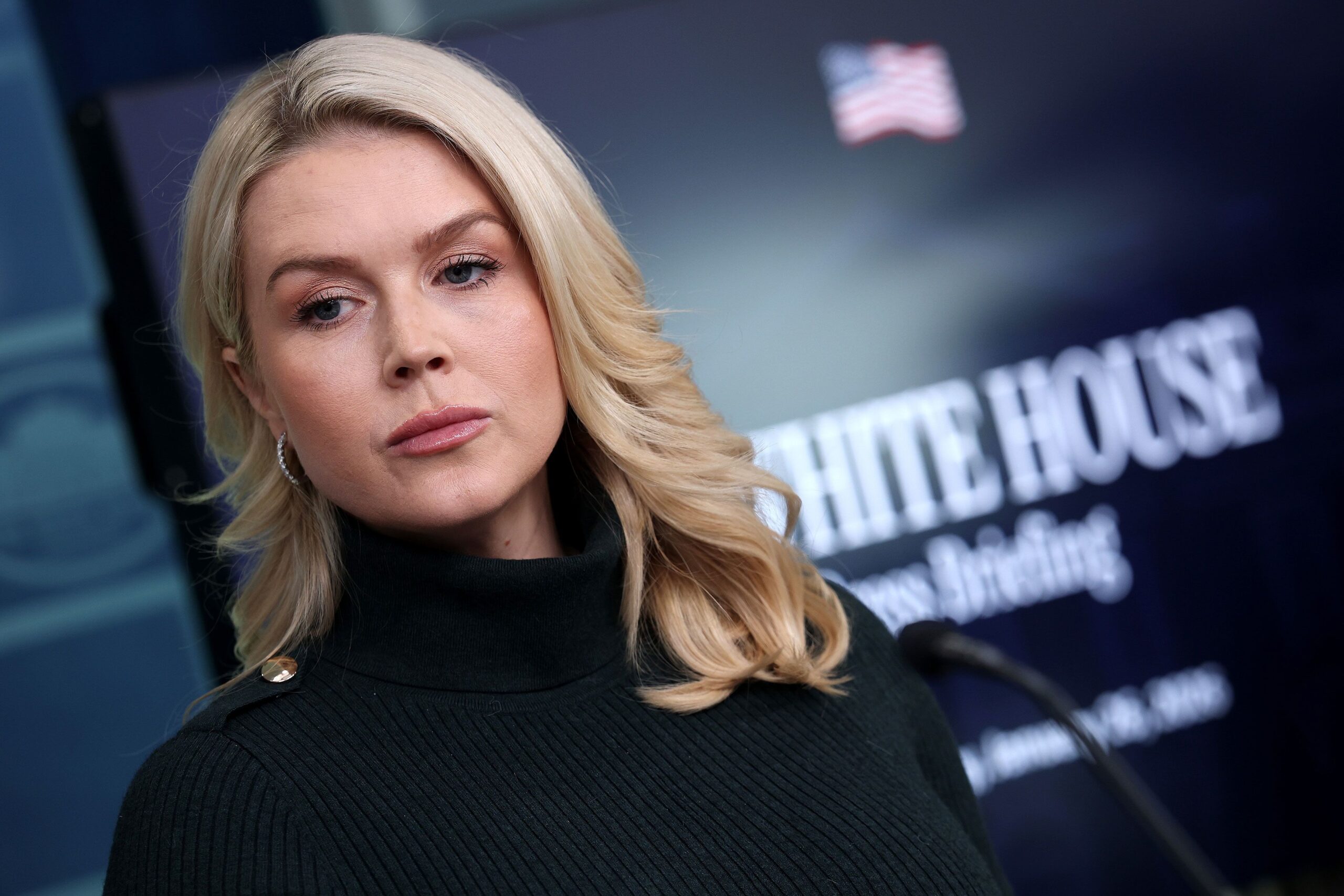 <i>Win McNamee/Getty Images via CNN Newsource</i><br/>White House Press Secretary Karoline Leavitt on January 26 in Washington