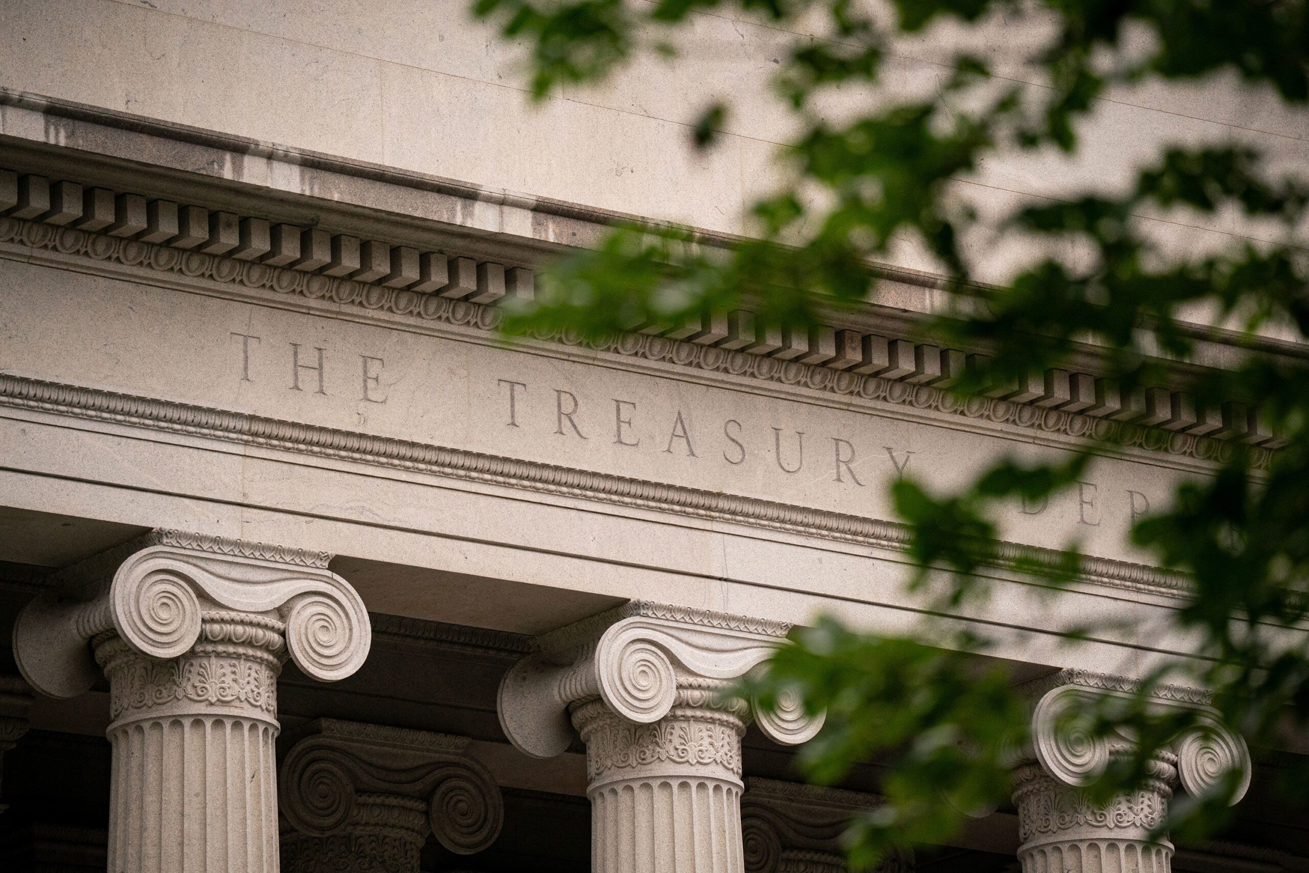 <i>Al Drago/Bloomberg/Getty Images via CNN Newsource</i><br/>The US Treasury building in Washington
