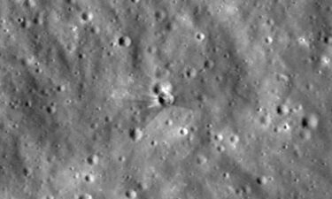 After view of the crater formed after a Falcon 9 upper stage struck the moon’s surface on August 5. These images were taken between August 11 and 12 by the Narrow-Angle Camera on NASA’s Lunar Reconnaissance Orbiter.