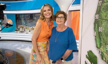 Savannah Guthrie and mother Nancy Guthrie on the "Today" show set in June 2023.