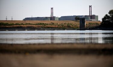 A general view of the Paks Nuclear Power Plant during a guided tour in Paks