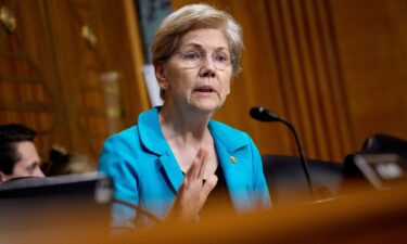 Sen. Elizabeth Warren speaks at a Senate committee hearing on July 22