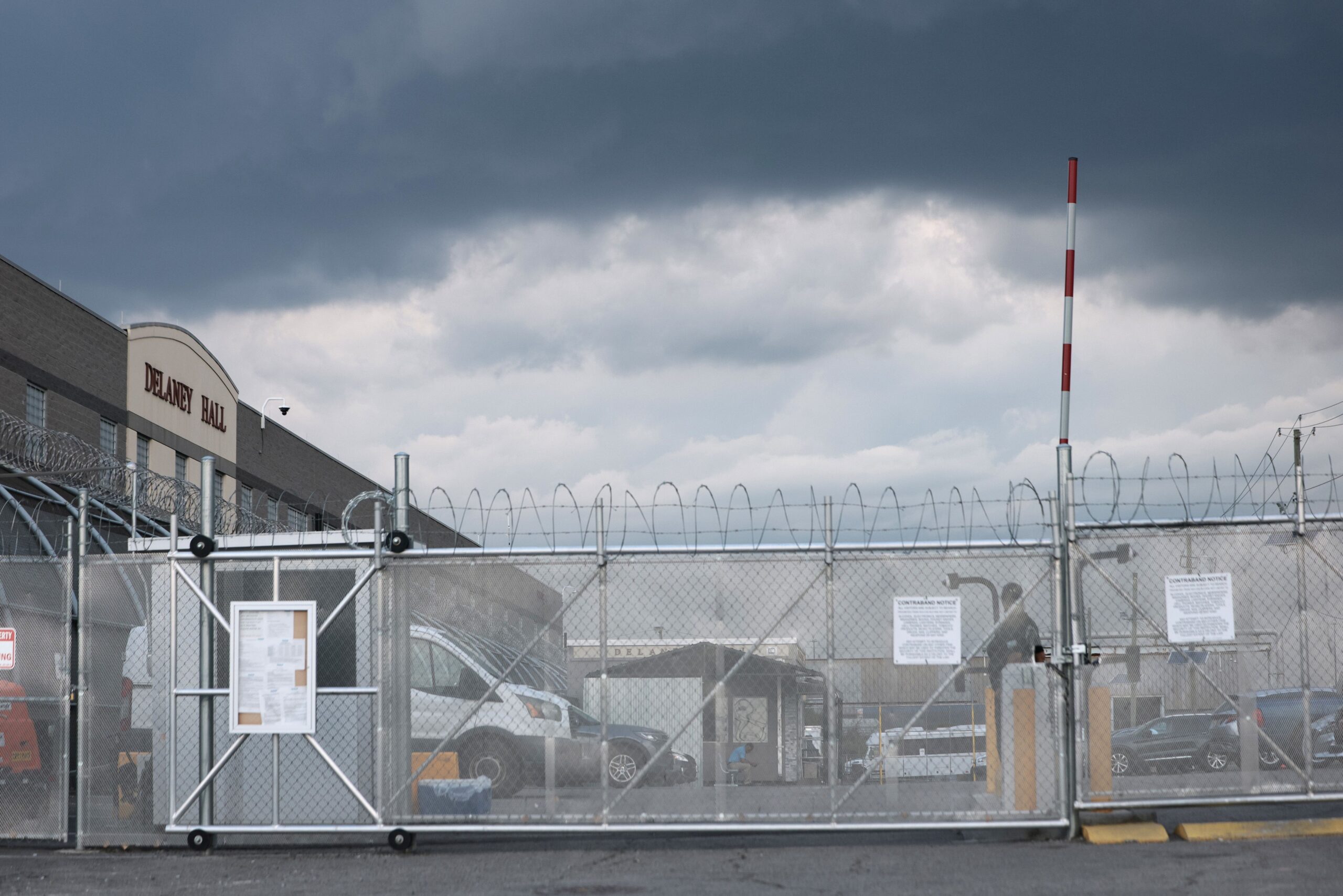 <i>Michael M. Santiago/Getty Images via CNN Newsource</i><br/>The Delaney Hall Immigration Detention Center in Newark