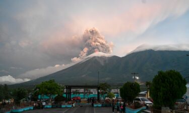 This picture taken in Alotenango on August 4