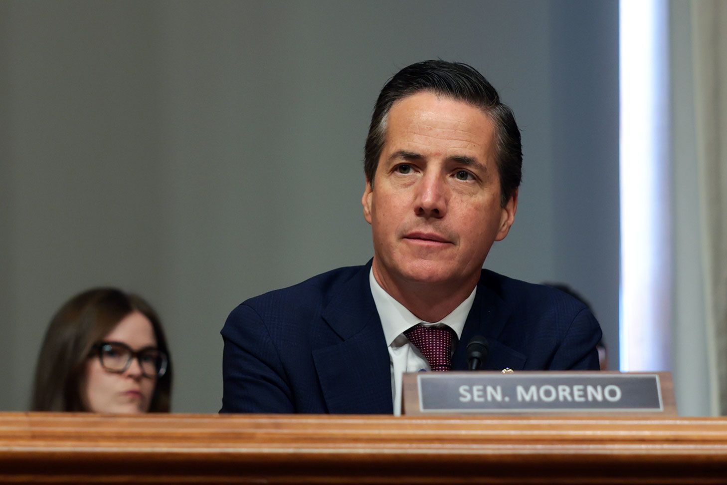 <i>Anna Moneymaker/Getty Images via CNN Newsource</i><br/>US Sen. Bernie Moreno is pictured on August 6