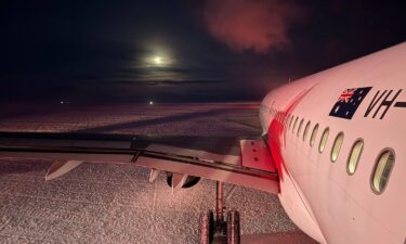 A Skytraders rescue crew landed in Antarctica in pitch black conditions to evacuate a US national.