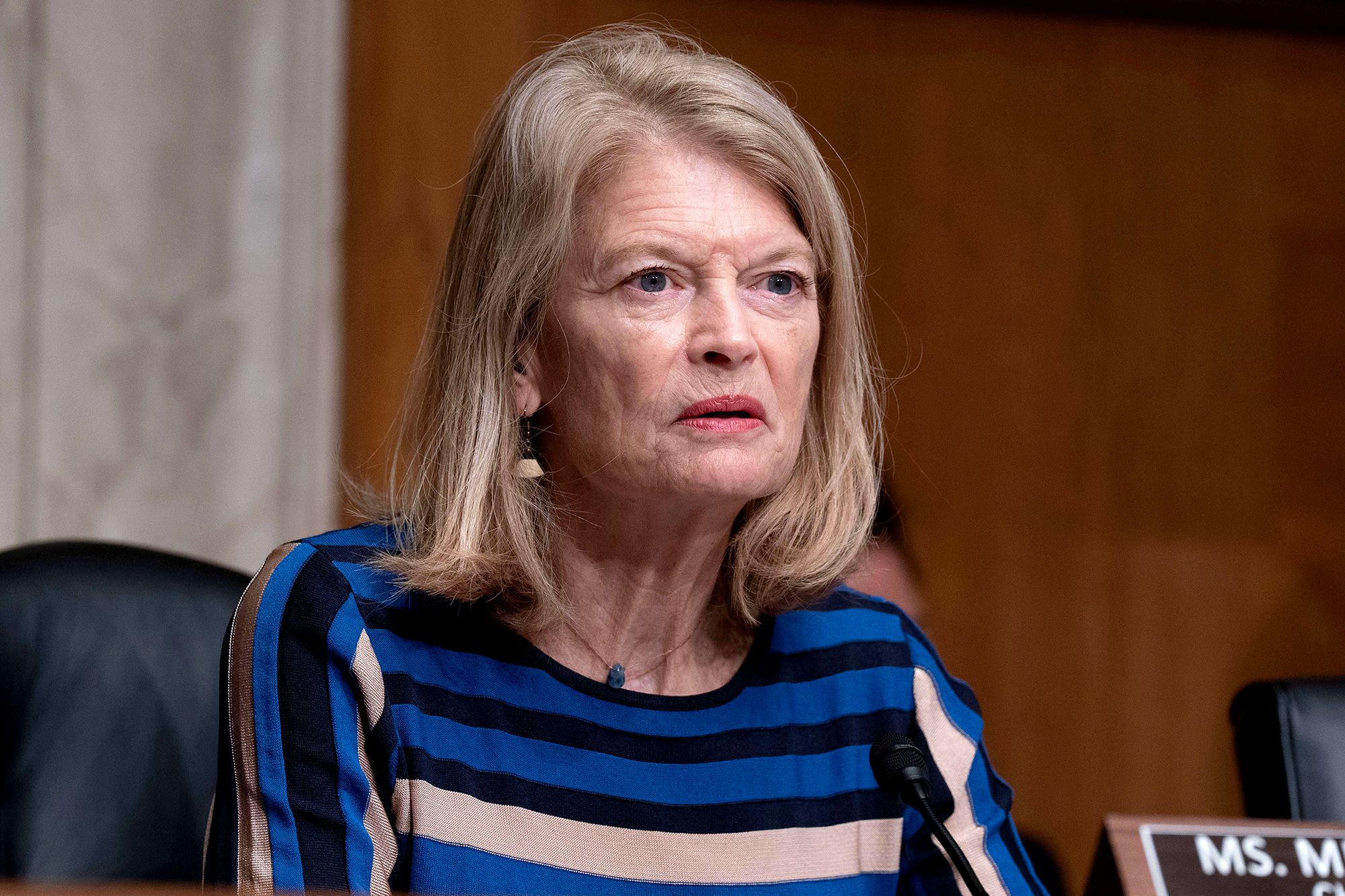 <i>Jose Luis Magana/AP via CNN Newsource</i><br/>Senator Lisa Murkowski speaks on Capitol Hill