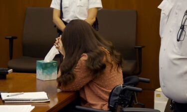 Lindsay Clancy covered her face and sobbed during testimony about her son's autopsy at her murder trial on August 6.