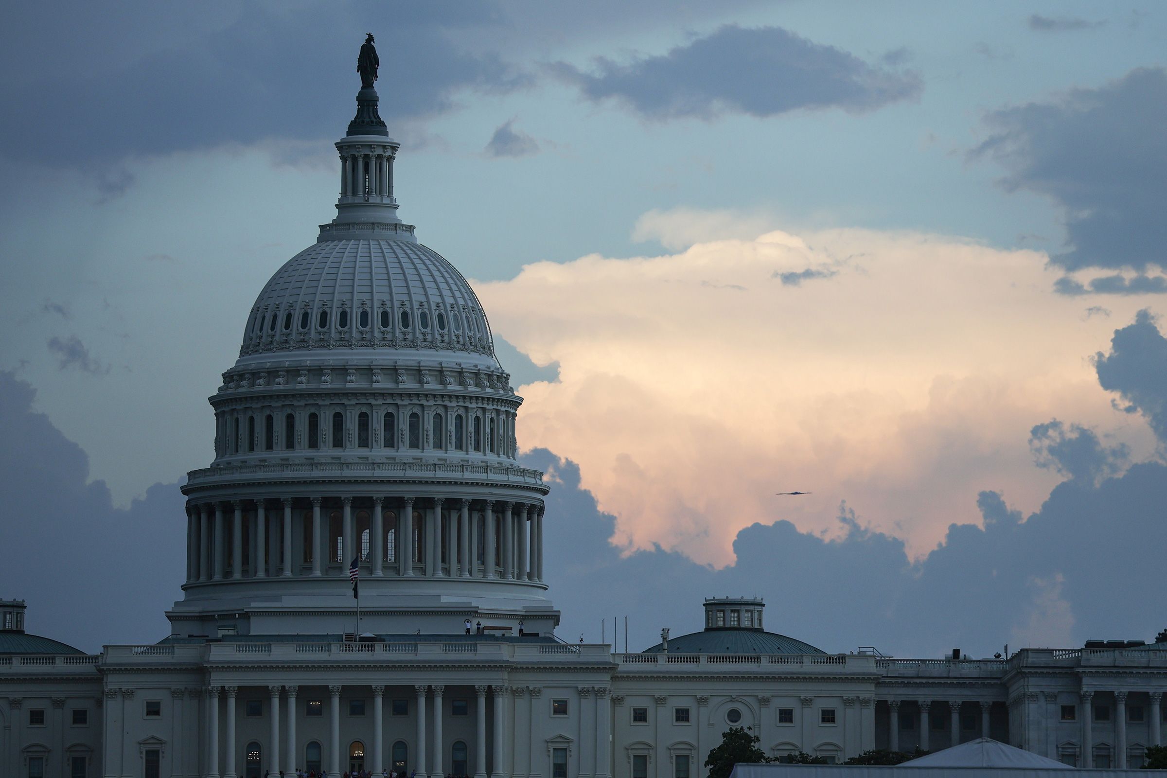 <i>Kevin Dietsch/Getty Images via CNN Newsource</i><br/>The US Capitol building on July 4.