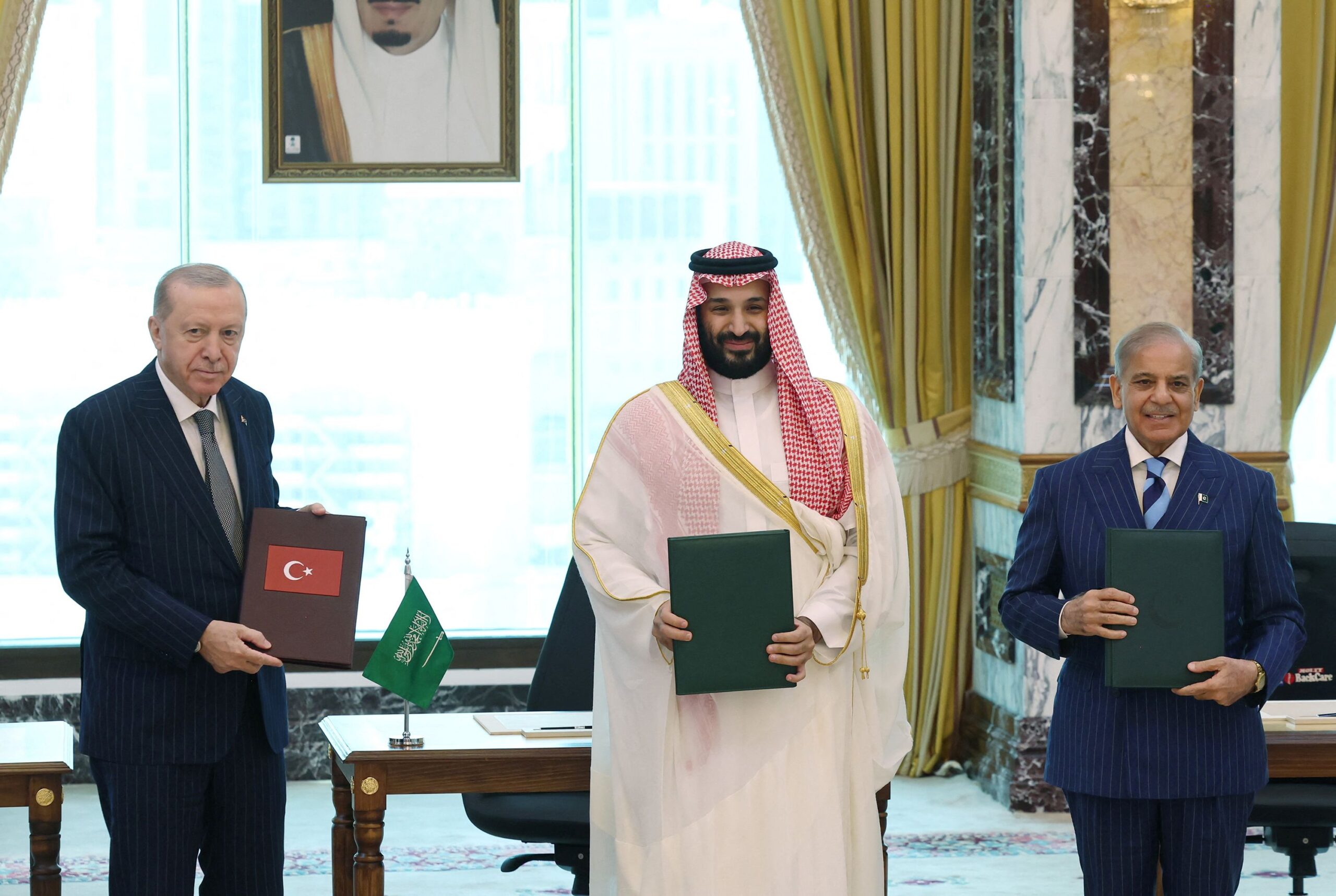 <i>Saudi Press Agency/Handout/Reuters via CNN Newsource</i><br/>Turkish President Tayyip Erdogan is received by Saudi Crown Prince Mohammed bin Salman