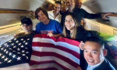 Special Envoy Steve Witkoff greets Robert Gilman on arrival in the US after the US Marine veteran was released from detention in Russia.