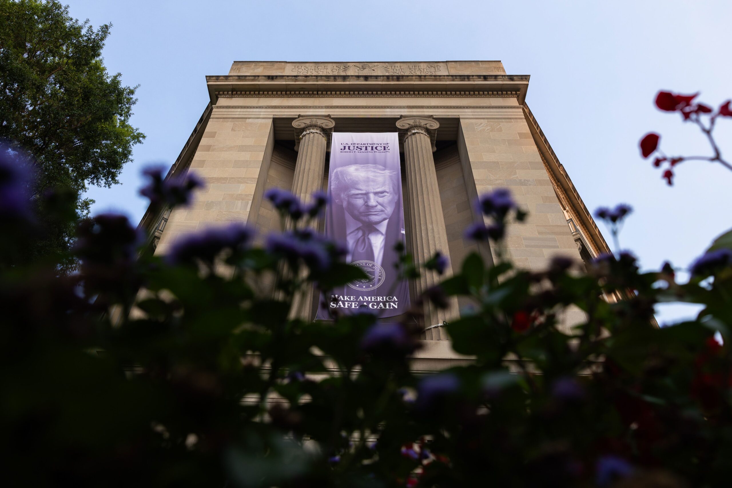 <i>Finn Gomez/Getty Images via CNN Newsource</i><br/>Pictured is the Department of Justice Building on July 14 in Washington