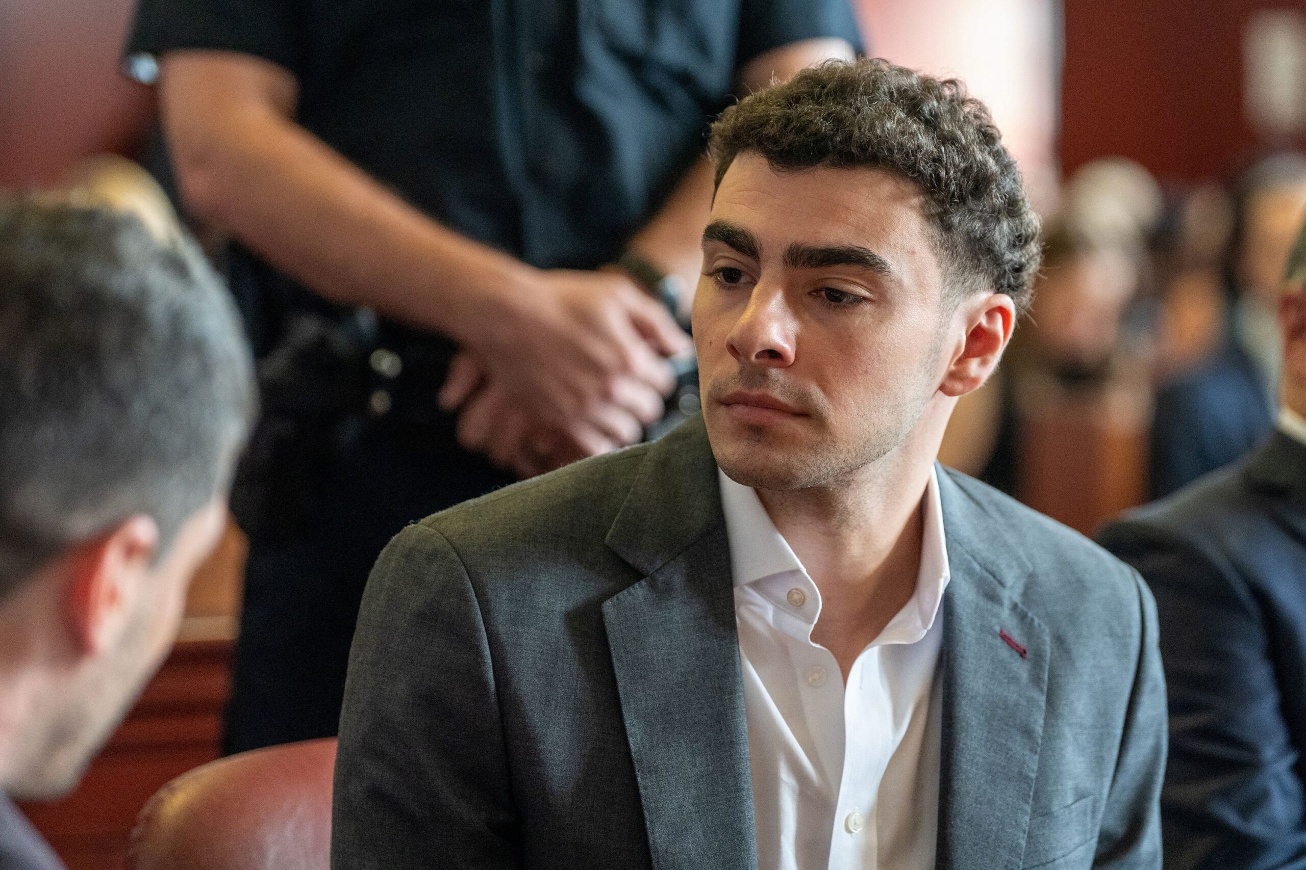 <i>David Dee Delgado/Pool/Reuters via CNN Newsource</i><br/>Luigi Mangione attends a pre-trial appearance Tuesday at Manhattan Criminal Court in New York.