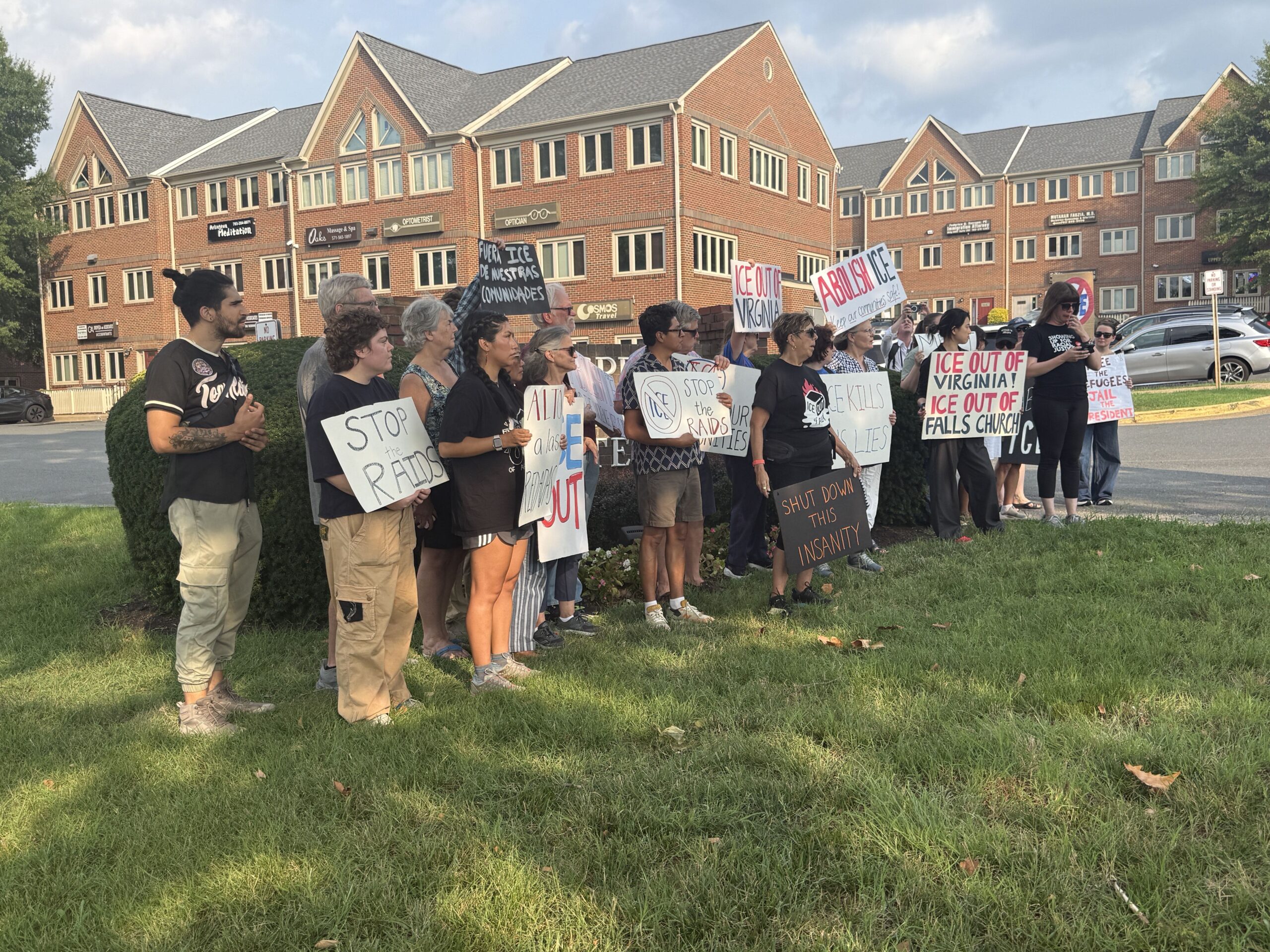 <i>CNN via CNN Newsource</i><br/>Carolina Molina speaks about her encounter with ICE agents at a news conference on Wednesday.