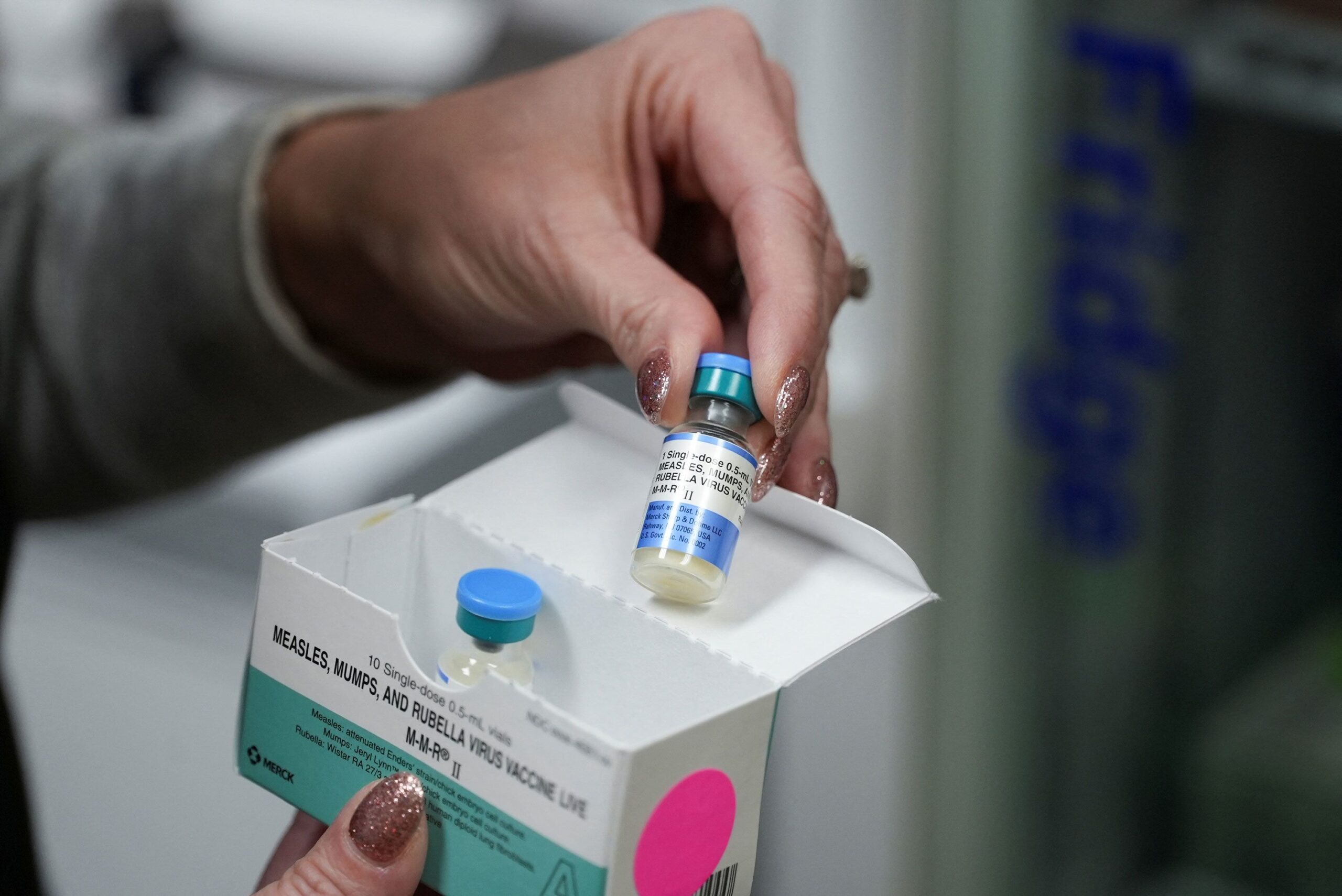 <i>Jayla Whitfield-Anderson/Reuters via CNN Newsource</i><br/>The standard dose of MMR vaccine given to children around 12 months of age is 0.5 milliliters