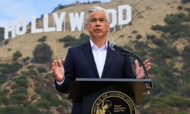 California Attorney General Rob Bonta announcing the state will sue to block Paramount's acquisition of Warner Bros. Discovery in California