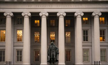 The US Treasury building in Washington