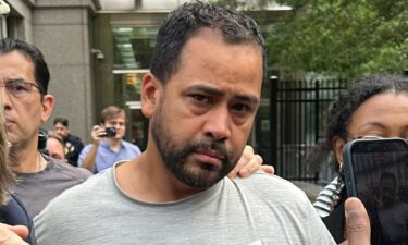 Manuel Hernandez leaves US district court in Manhattan on August 10