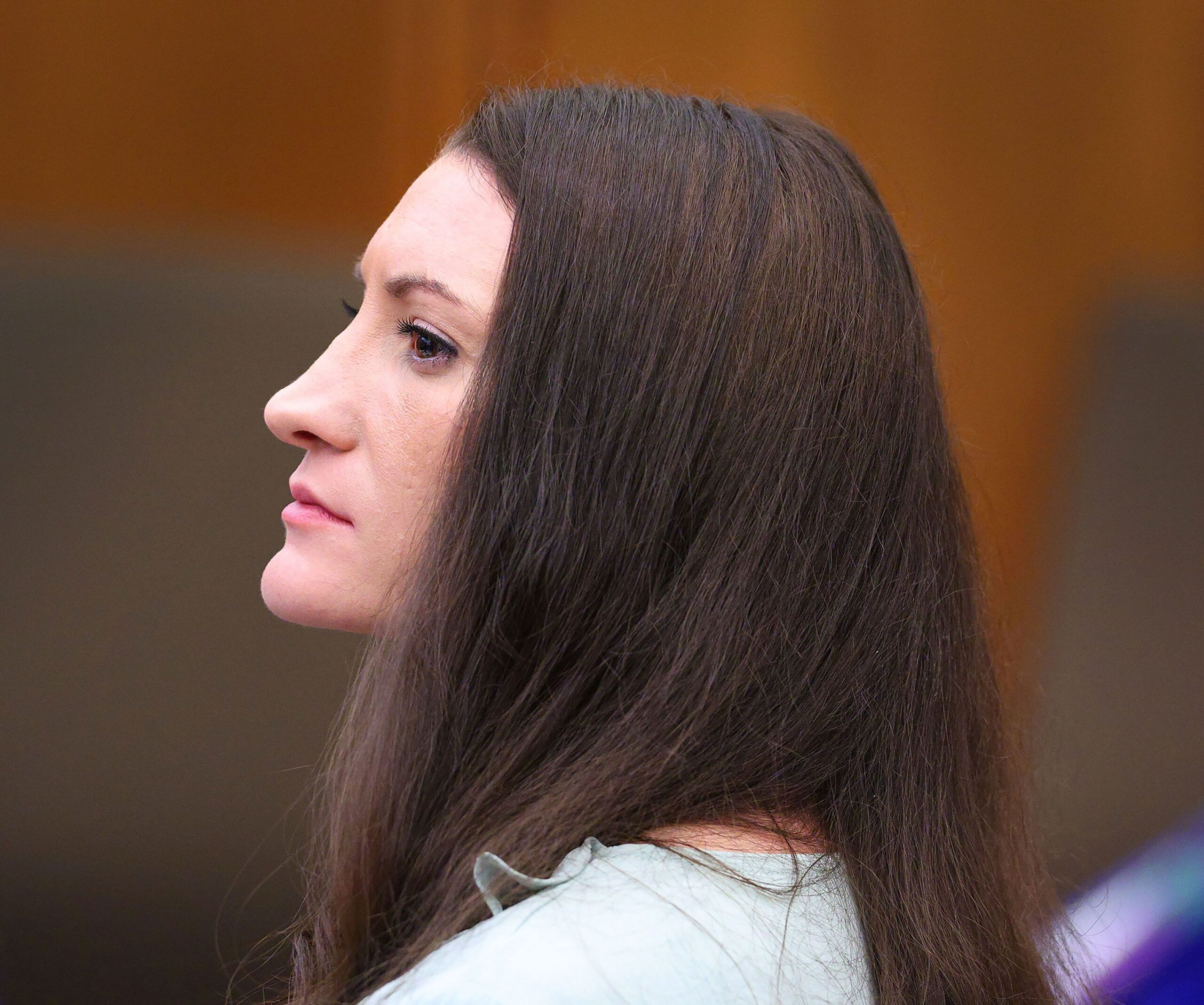 <i>Greg Derr/Pool The Patriot Ledger/AP via CNN Newsource</i><br/>Lindsay Clancy looks on during her murder trial in Plymouth Superior Court in Plymouth