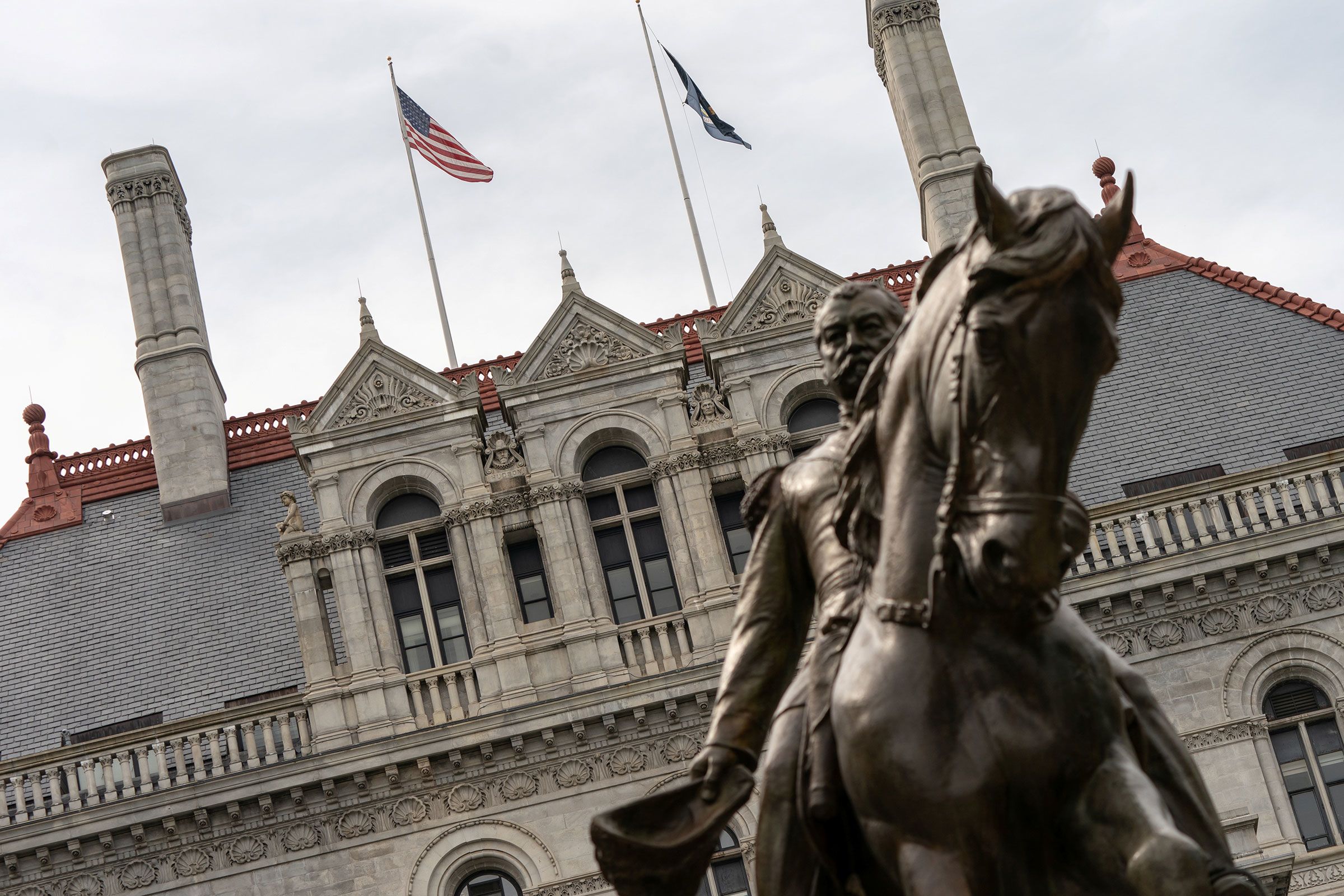 <i>Jeenah Moon/Reuters via CNN Newsource</i><br/>The New York State Capitol building
