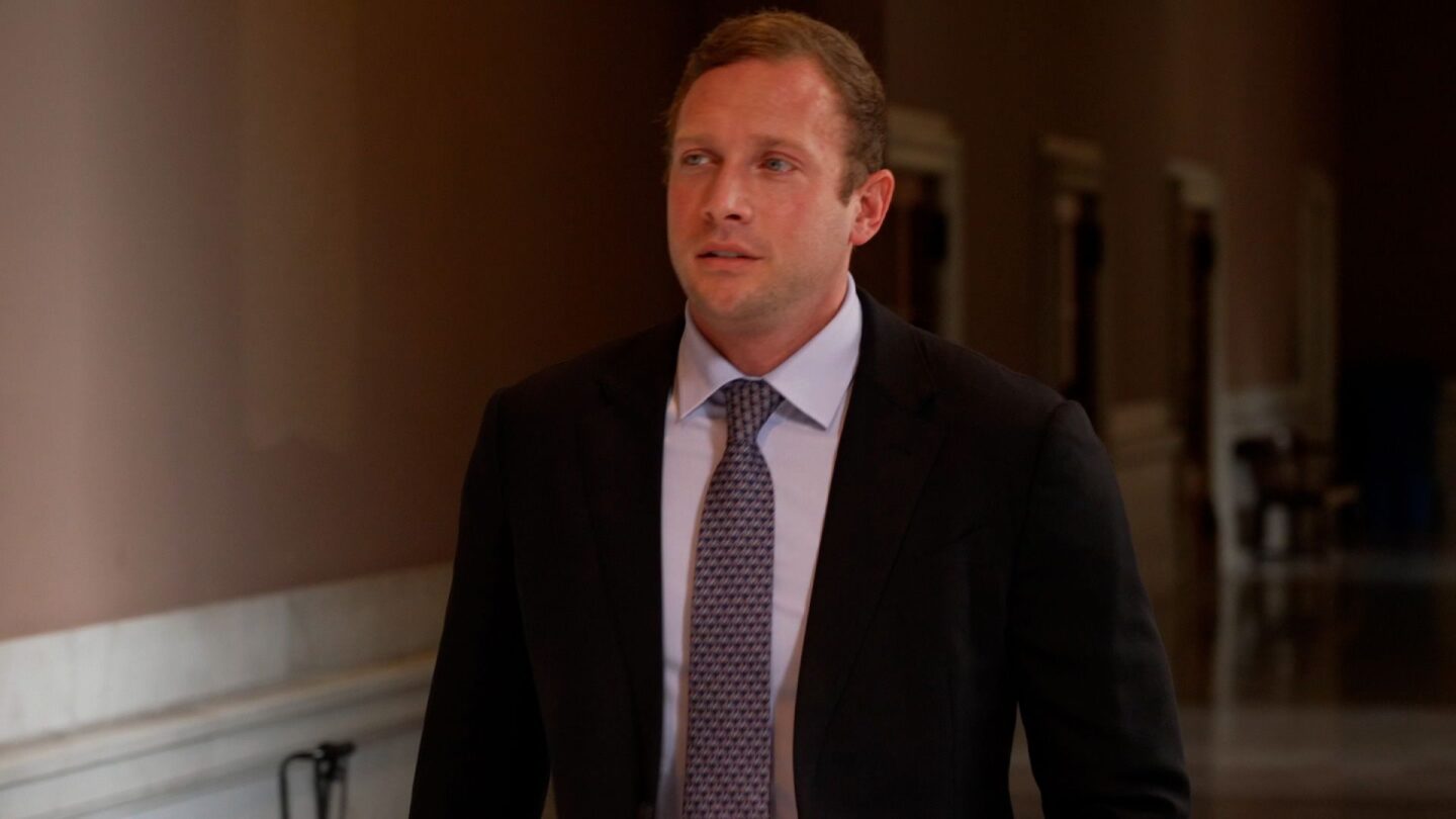 <i>CNN via CNN Newsource</i><br/>Rep. Max Miller arrives for a court hearing in Cleveland