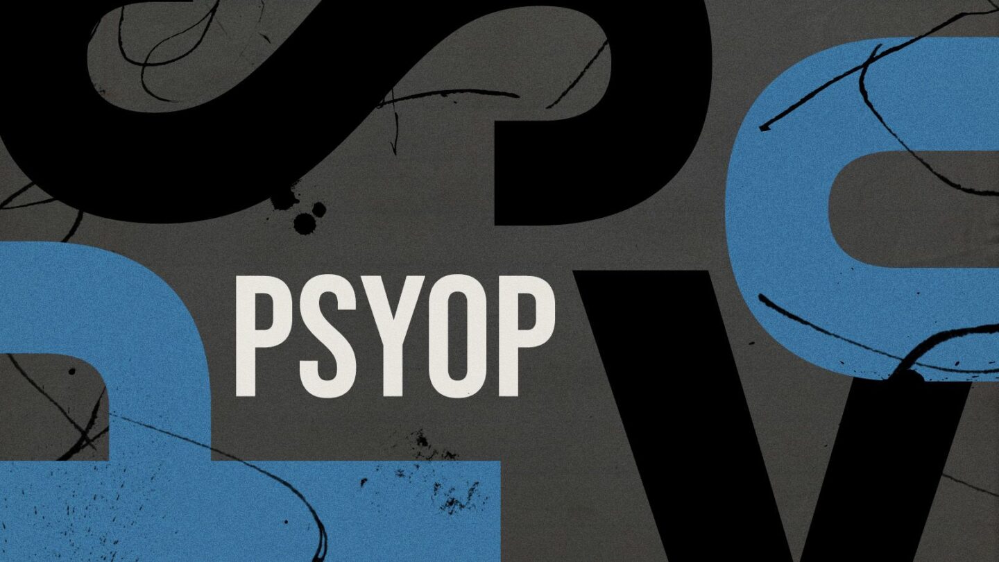 <i>Illustration by Alberto Mier/CNN via CNN Newsource</i><br/>“Psyop” is short for psychological operation.