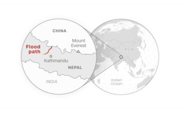 Massive landslides and catastrophic flash floods have wreaked havoc at the Nepal-China border