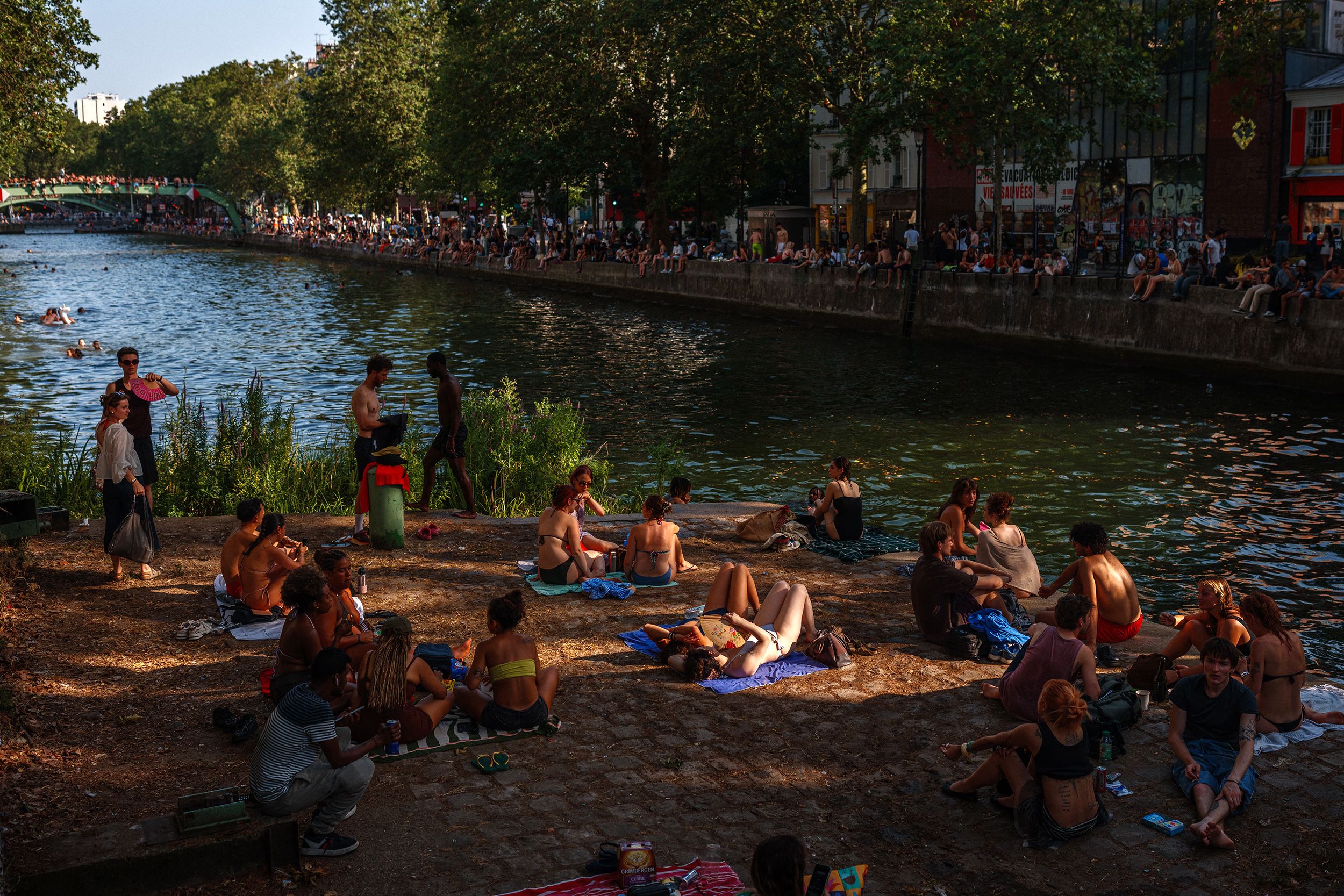 <i>Dimitar Dilkoff/AFP/Getty Images via CNN Newsource</i><br/>Paris has been beset by dangerous heatwaves this summer .