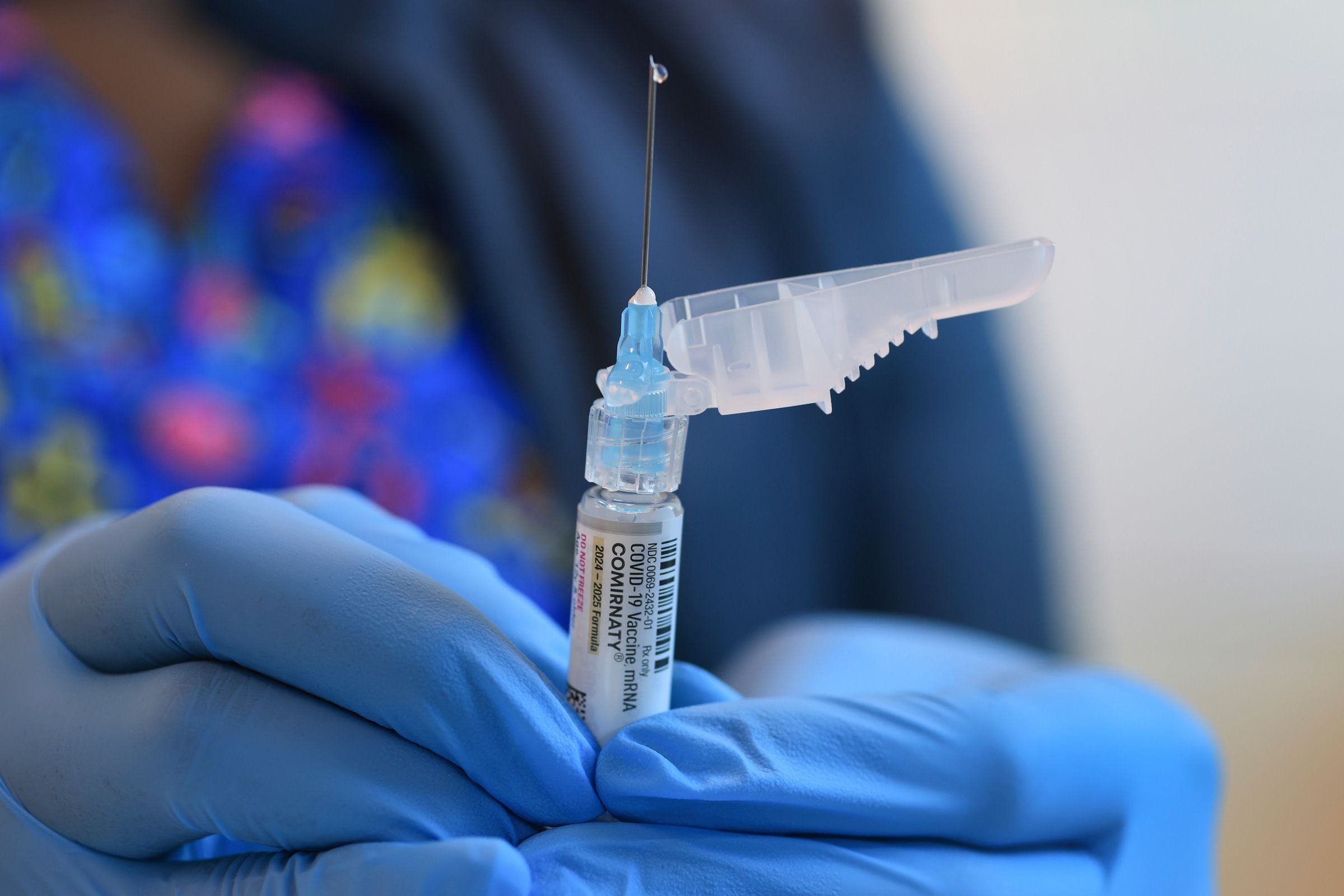 <i>Joe Raedle/Getty Images via CNN Newsource</i><br/>The US Food and Drug Administration has signed off on updated Covid-19 vaccines for many Americans. Vaccines from Moderna