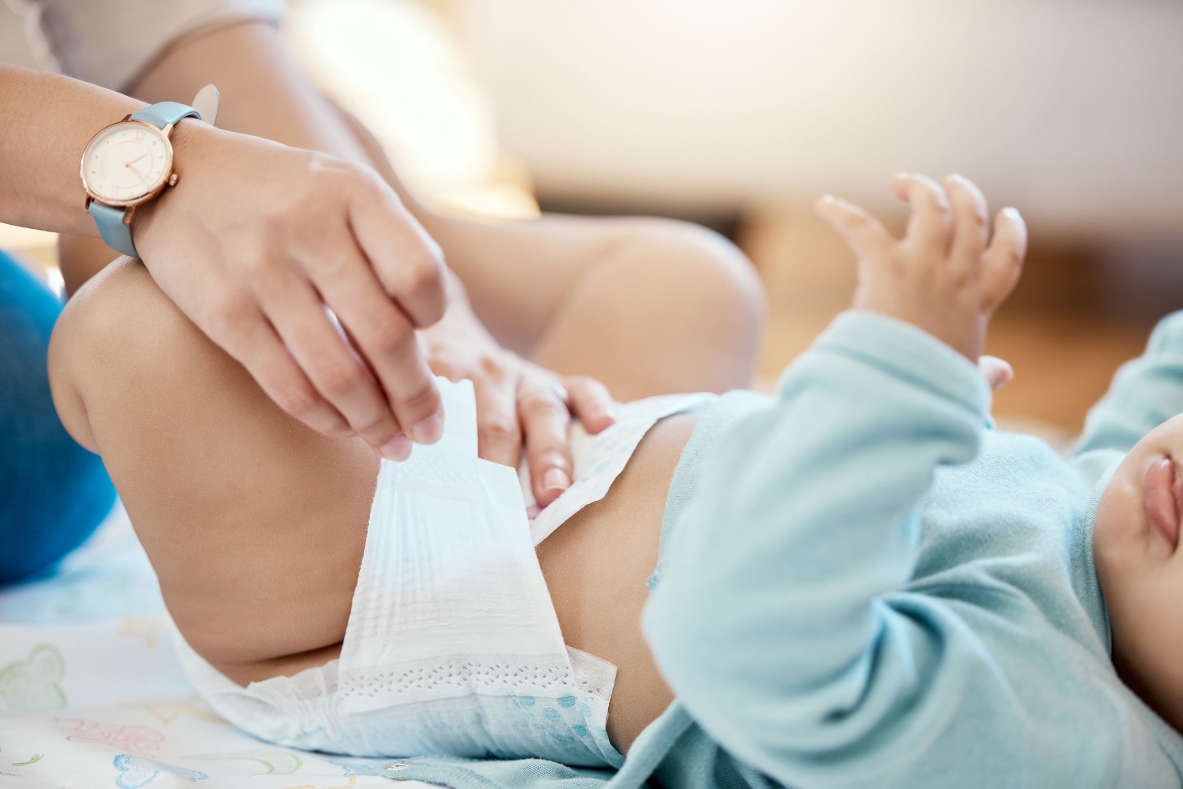 <i>PeopleImages/iStockphoto/Getty Images via CNN Newsource</i><br/>Diapers may contain plastics and other hidden toxins linked to health harms.