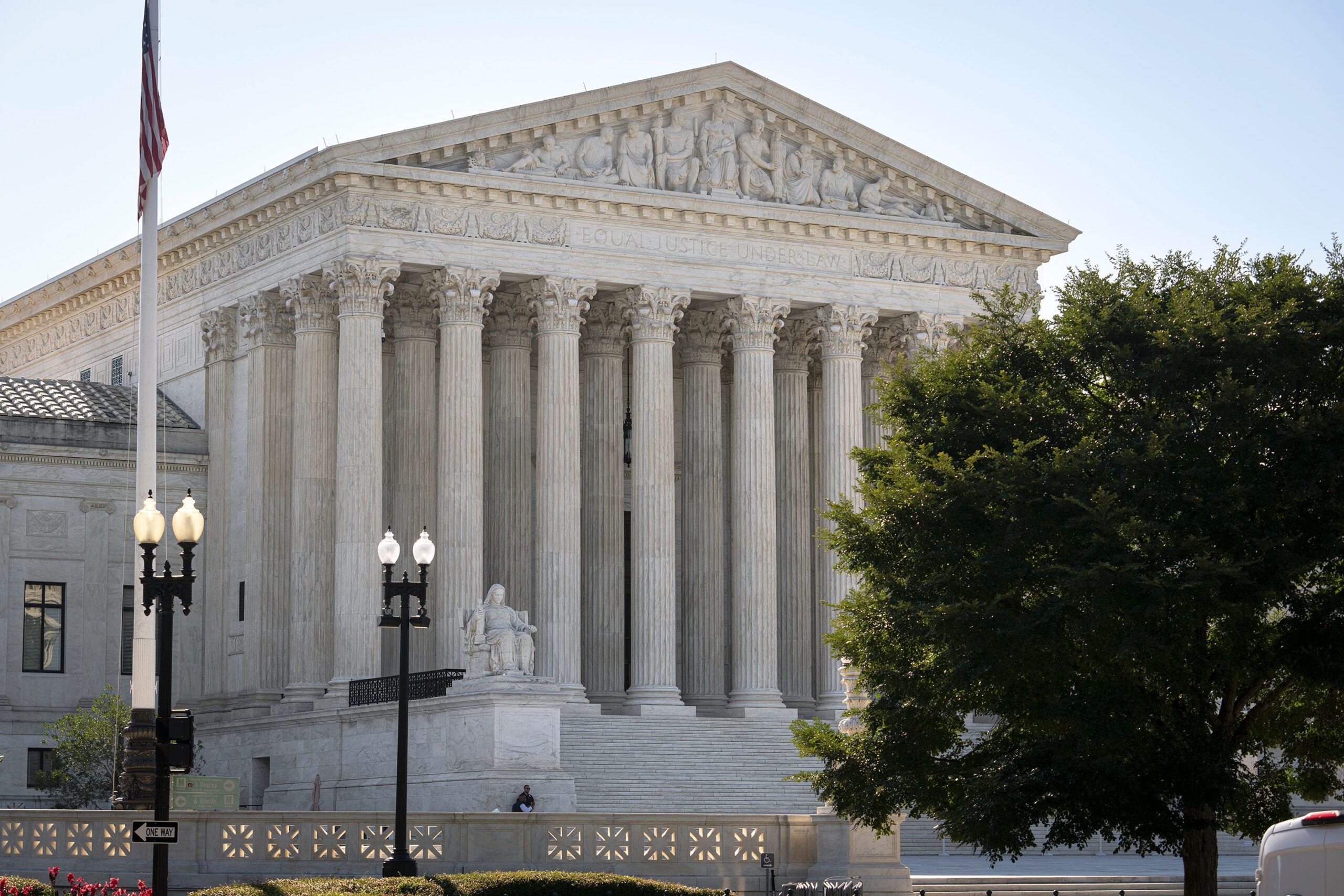 <i>J. Scott Applewhite/AP via CNN Newsource</i><br/>The Supreme Court is seen on Capitol Hill in Washington