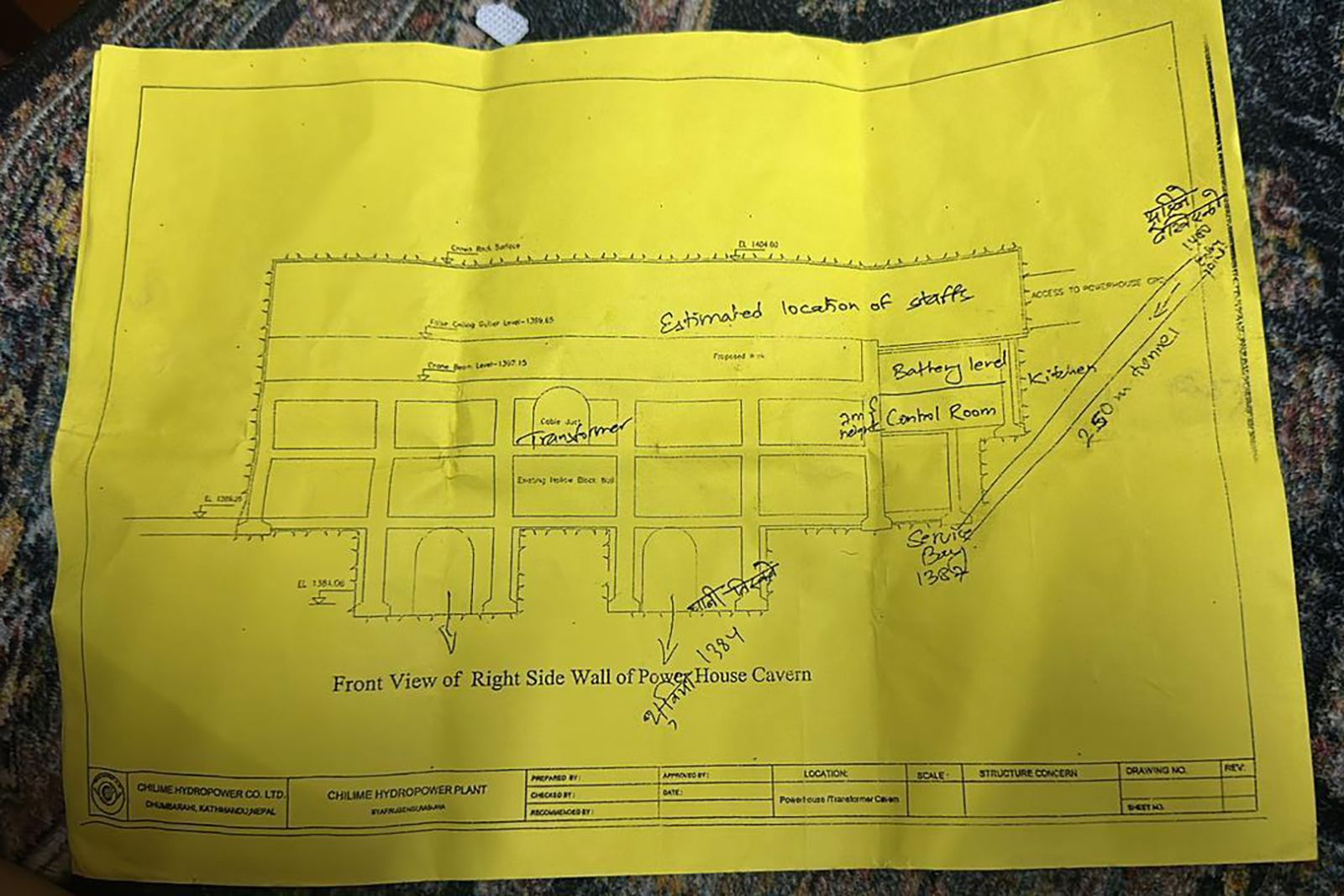 <i>Courtesy Jenjen Lama via CNN Newsource</i><br/>A diagram showing the inside of the Chilime Hydropower Project in Nepal