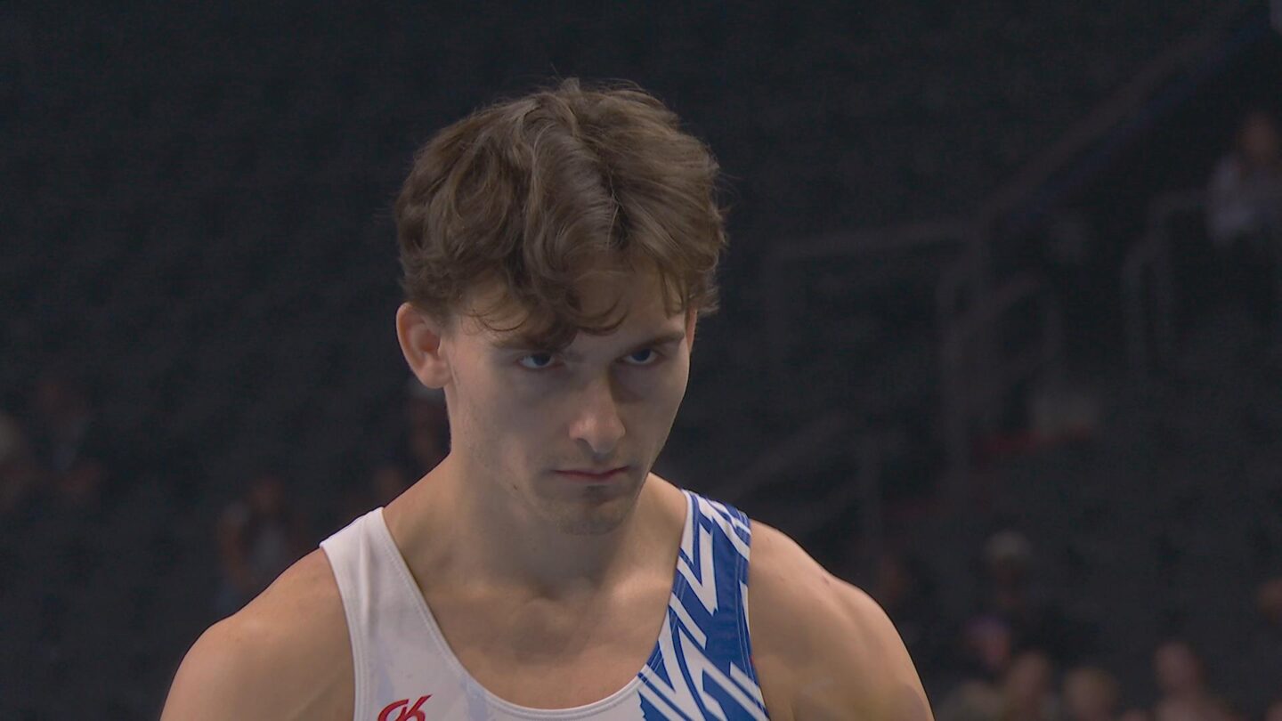 <i>NBC Olympics</i><br/>Athletes compete in the 2026 U.S. Gymnastics Championships.